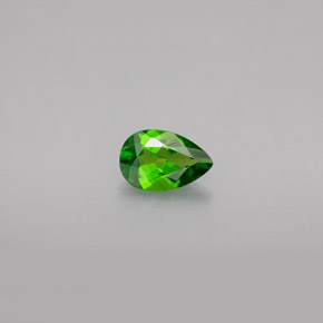 0,48 ctw natürlicher grüner Chromdiopsid, Birnenform, VS