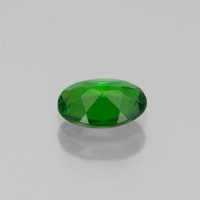 0,67 ctw natürlicher grüner Chromdiopsid, Oval Schliff, VVS