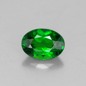 0,82 ctw natürlicher grüner Chromdiopsid, Oval Schliff, VS-SI