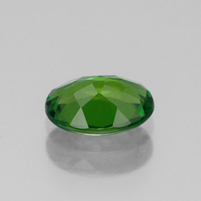 0,78 ctw natürlicher grüner Chromdiopsid, Oval Schliff, VS