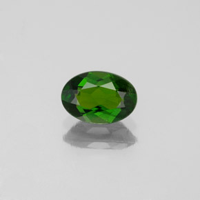 0,75 ctw natürlicher grüner Chromdiopsid, Oval Schliff, VS