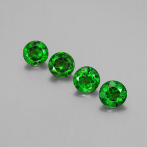 ct natürliche Grün Chromdiopsid-Edelsteine, Rund Schliff, VS