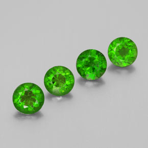  ct natürliche grüner Chromdiopsid-Edelsteine, Rundschliff, VS-SI