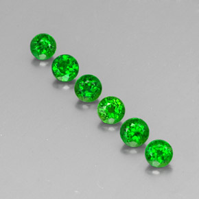  ct natürliche grüner Chromdiopsid-Edelsteine, Rundschliff, VS
