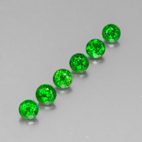  ct natürliche grüner Chromdiopsid-Edelsteine, Rundschliff, VS