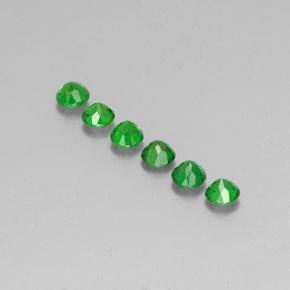  ct natürliche Grün Chromdiopsid-Edelsteine, Rund Schliff, VS-SI