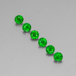  ct natürliche grüner Chromdiopsid-Edelsteine, Rundschliff, VS