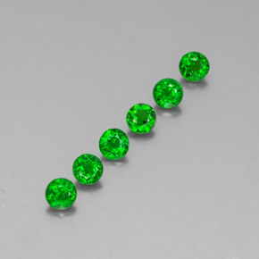  ct natürliche grüner Chromdiopsid-Edelsteine, Rundschliff, VS