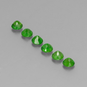  ct natürliche grüner Chromdiopsid-Edelsteine, Rundschliff, VS