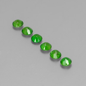  ct natürliche grüner Chromdiopsid-Edelsteine, Rundschliff, VS