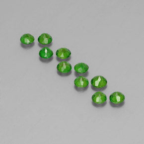  ct natürliche grüner Chromdiopsid-Edelsteine, Rundschliff, VS