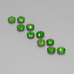  ct natürliche grüner Chromdiopsid-Edelsteine, Rundschliff, VS
