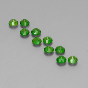  ct natürliche grüner Chromdiopsid-Edelsteine, Rundschliff, VS