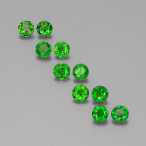  ct natürliche grüner Chromdiopsid-Edelsteine, Rundschliff, VS