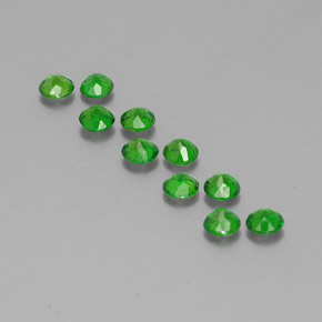  ct natürliche grüner Chromdiopsid-Edelsteine, Rundschliff, VS
