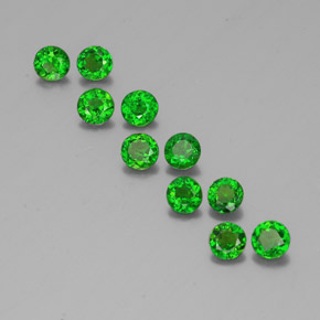 ct natürliche grüner Chromdiopsid-Edelsteine, Rundschliff, VS