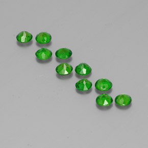  ct natürliche grüner Chromdiopsid-Edelsteine, Rundschliff, VS