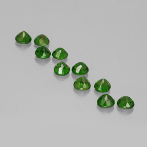  ct natürliche grüner Chromdiopsid-Edelsteine, Rundschliff, VS
