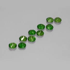  ct natürliche grüner Chromdiopsid-Edelsteine, Rundschliff, VS