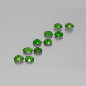  ct natürliche grüner Chromdiopsid-Edelsteine, Rundschliff, VS