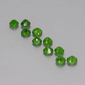  ct natürliche grüner Chromdiopsid-Edelsteine, Rundschliff, VS
