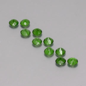  ct natürliche grüner Chromdiopsid-Edelsteine, Rundschliff, VS