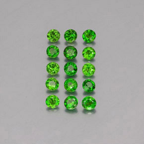  ct natürliche grüner Chromdiopsid-Edelsteine, Rundschliff, VS