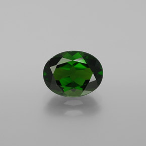 2,03 ctw natürlicher grüner Chromdiopsid, Oval Schliff, VVS