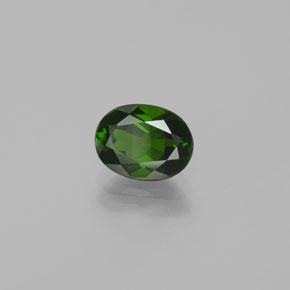 1,54 ctw natürlicher grüner Chromdiopsid, Oval Schliff, VVS