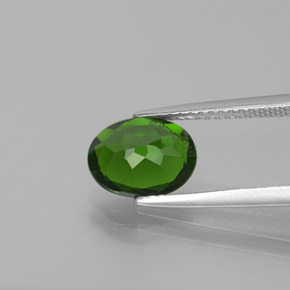 1,68 ctw natürlicher grüner Chromdiopsid, Oval Schliff, VS