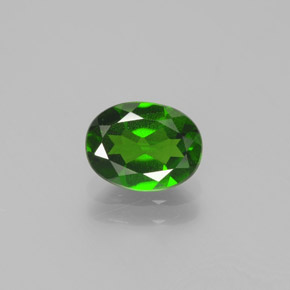 1,39 ctw natürlicher grüner Chromdiopsid, Oval Schliff, VS
