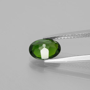 1,22 ctw natürlicher grüner Chromdiopsid, Oval Schliff, VS
