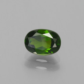 1,05 ctw natürlicher grüner Chromdiopsid, Oval Schliff, VS