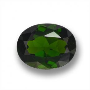 2,09 ctw natürlicher grüner Chromdiopsid, Oval Schliff, VS