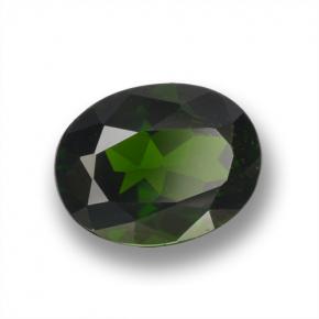 2,09 ctw natürlicher grüner Chromdiopsid, Oval Schliff, VS