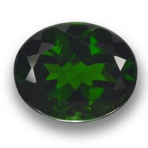 3,60 ctw natürlicher grüner Chromdiopsid, Oval Schliff, VS