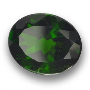 3,60 ctw natürlicher grüner Chromdiopsid, Oval Schliff, VS