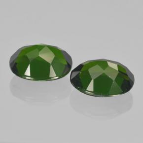 4,37 ct natürliche grüner Chromdiopsid-Edelsteine, Oval Schliff, VS