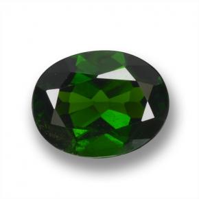 2,03 ctw natürlicher grüner Chromdiopsid, Oval Schliff, VS