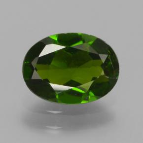 1,19 ctw natürlicher grüner Chromdiopsid, Oval Schliff, VS