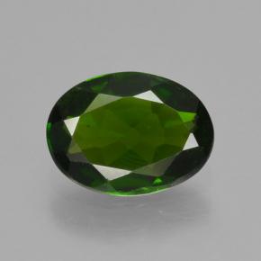 1,06 ctw natürlicher grüner Chromdiopsid, Oval Schliff, VS