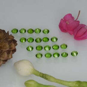  ct natürliche Grün Chromdiopsid-Edelsteine, Rund Schliff, VS