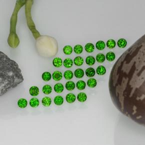 2,15 ct natürliche grüner Chromdiopsid-Edelsteine, Rundschliff, VS