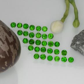 2,15 ct natürliche grüner Chromdiopsid-Edelsteine, Rundschliff, VS
