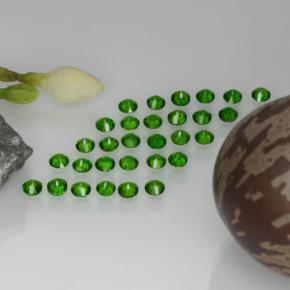 2,15 ct natürliche grüner Chromdiopsid-Edelsteine, Rundschliff, VS