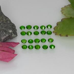 1,39 ct natürliche grüner Chromdiopsid-Edelsteine, Rundschliff, VS-SI