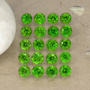 1,40 ct natürliche grüner Chromdiopsid-Edelsteine, Rundschliff, VS-SI