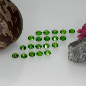 1,43 ct natürliche grüner Chromdiopsid-Edelsteine, Rundschliff, VS-SI
