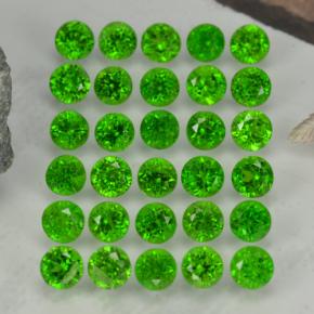 2,13 ct natürliche grüner Chromdiopsid-Edelsteine, Rundschliff, VS-SI