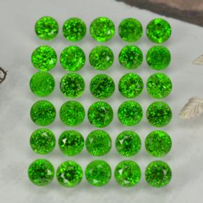 2,08 ct natürliche grüner Chromdiopsid-Edelsteine, Rundschliff, VS-SI